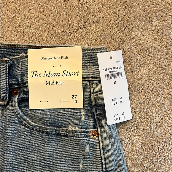 Abercrombie & Fitch Women's Blue Denim Shorts 27 - Picture 4 of 4